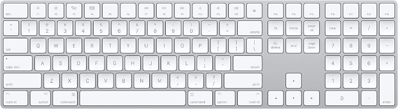 Photo 1 of Apple Magic Keyboard with Numeric Keypad (Wireless, Rechargable) (US English) - Silver