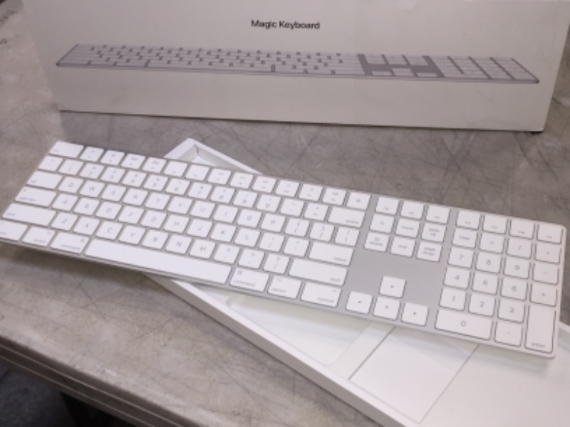 Photo 2 of Apple Magic Keyboard with Numeric Keypad (Wireless, Rechargable) (US English) - Silver