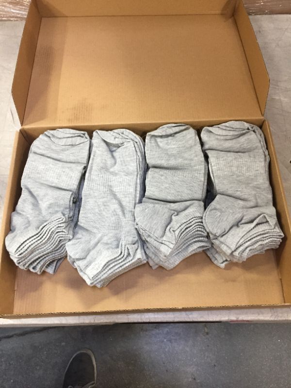 Photo 1 of GREY SOCKS UNISEX SIZE 13 15 24 PACK