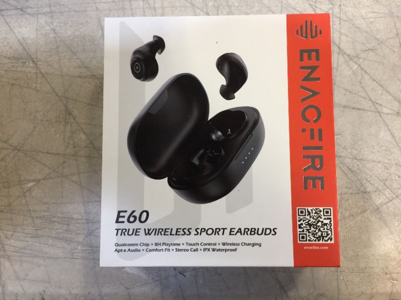 Photo 2 of ENACFIRE E60 Bluetooth V5.0 Wireless Earbuds with Wireless Charging Case