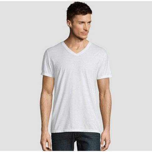 Photo 1 of Hanes Premium Men's 6pk V-Neck T-Shirt - White M