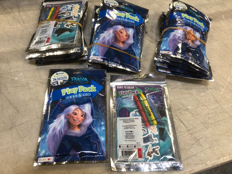 Photo 1 of Raya and the Last Dragon Grab n Go Play Packs (20 Pack) Crayola Coloring Book