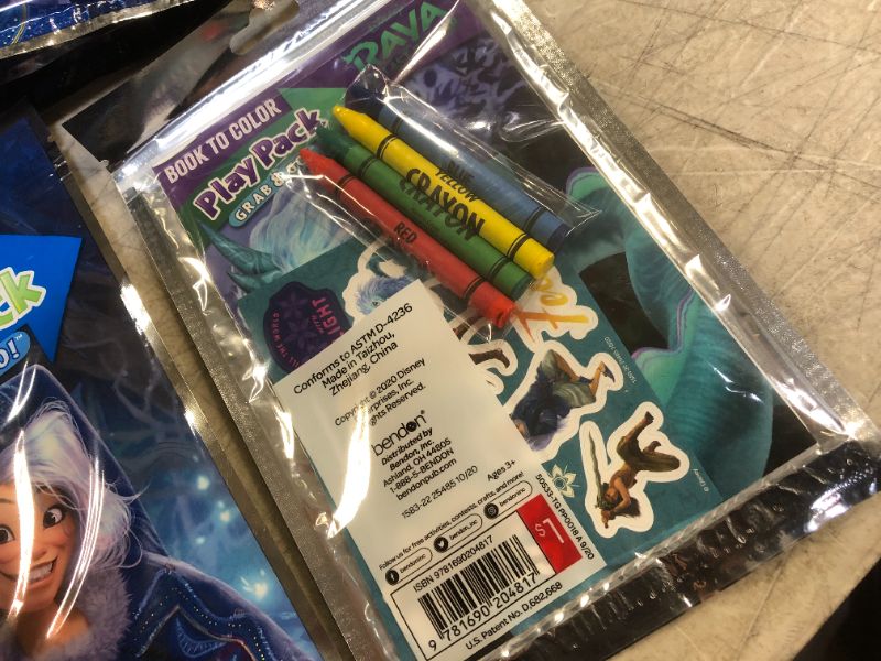 Photo 1 of Raya and the Last Dragon Grab n Go Play Packs (20 Pack) Crayola Coloring Book