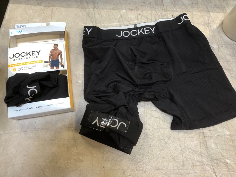 Photo 2 of Jockey Generation Men's Micro Mesh Boxer Briefs - Black S