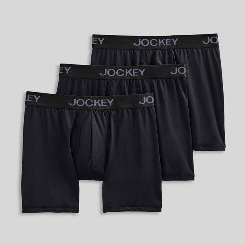 Photo 1 of Jockey Generation Men's Micro Stretch 3pk Boxer Briefs - Black M