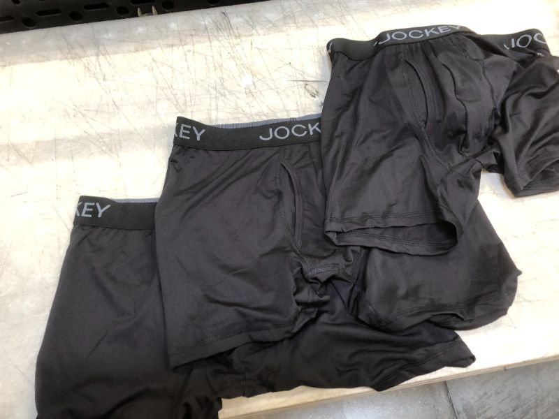 Photo 2 of Jockey Generation Men's Micro Stretch 3pk Boxer Briefs - Black M