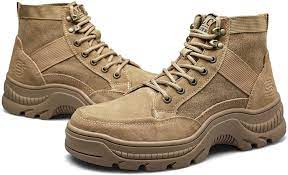 Photo 1 of JABASIC Mens Steel Toe Work Boots Lightweight Industrial Construction Boots size 10
