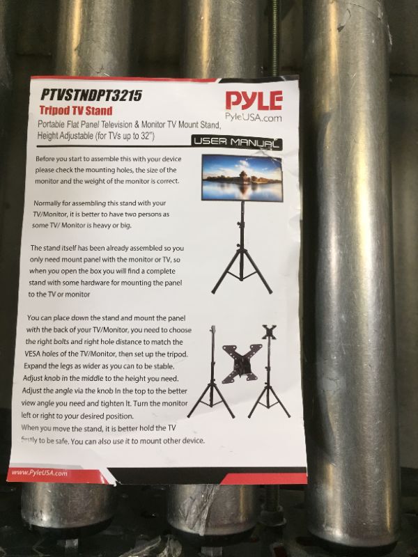Photo 1 of Pile Tripod TV Stand