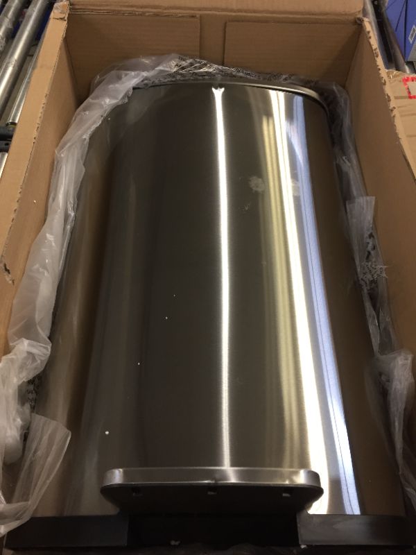 Photo 2 of 13.2 gallon stainless steel step treash can