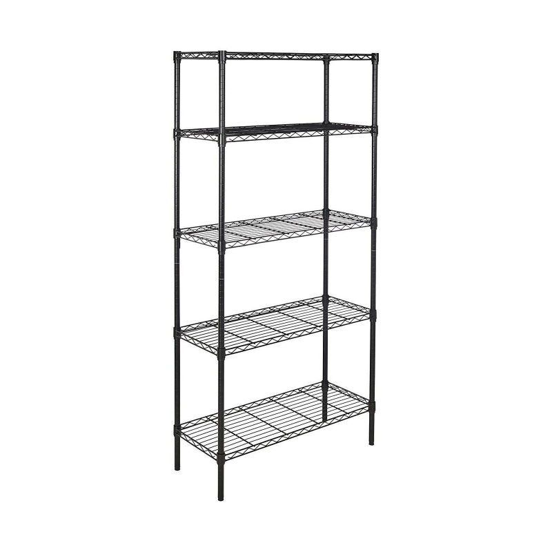 Photo 1 of 5-Shelf Shelving Unit - Black