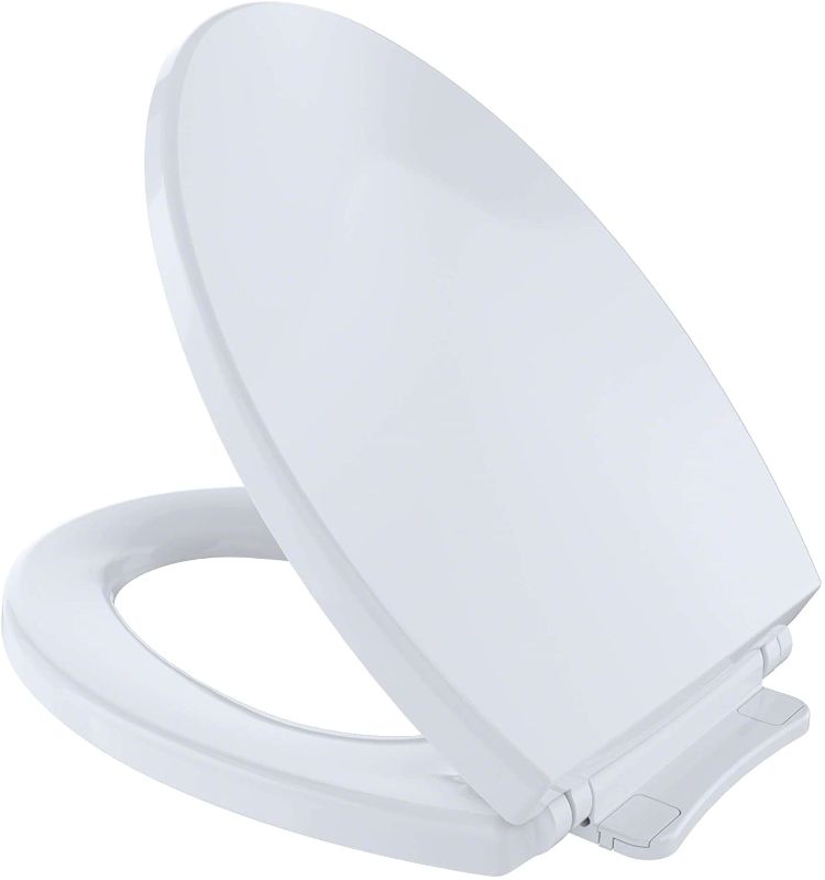 Photo 1 of TOTO Transitional SoftClose SS114#01 Elongated Soft Close SEAT, Cotton White
