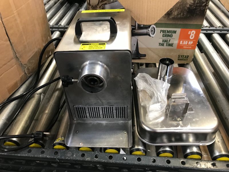 Photo 3 of Big Bite Grinder #8 0.5 HP Stainless Steel Electric Meat Grinder