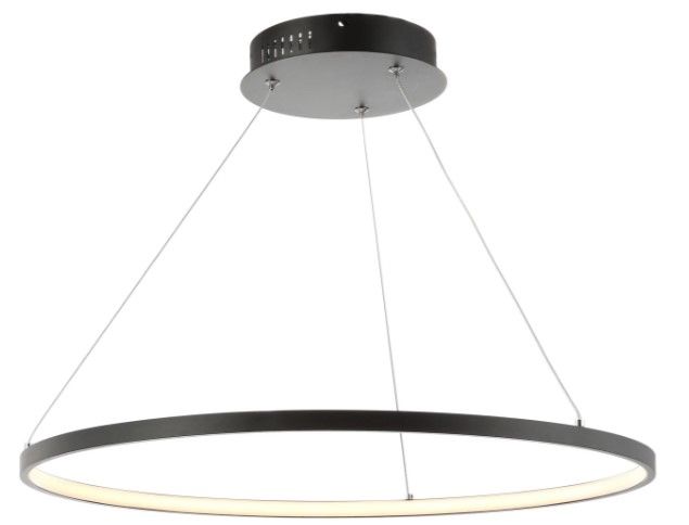 Photo 1 of JONATHAN Y Lighting Brice Single Light 24" Wide LED Ring Chandelier
