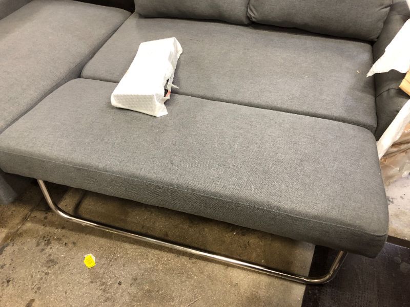 Photo 5 of 1150271 Ashley Furniture Jarreau Gray Sofa Chaise Sleeper

