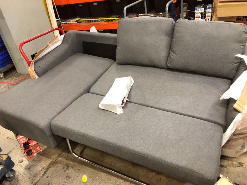 Photo 6 of 1150271 Ashley Furniture Jarreau Gray Sofa Chaise Sleeper

