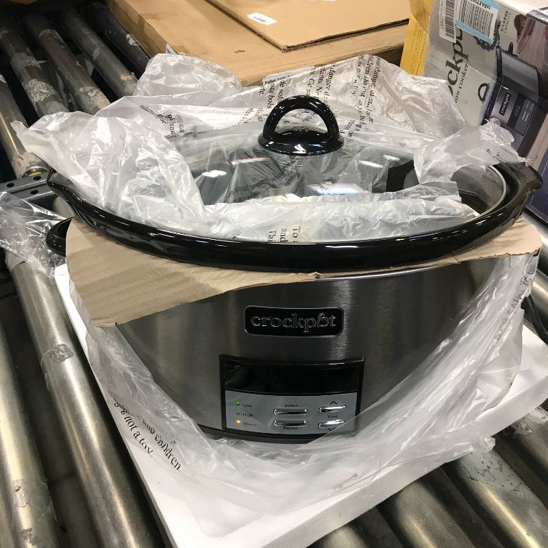 Photo 3 of Crock-Pot Digital Slow Cooker - 8 qt - Black Stainless