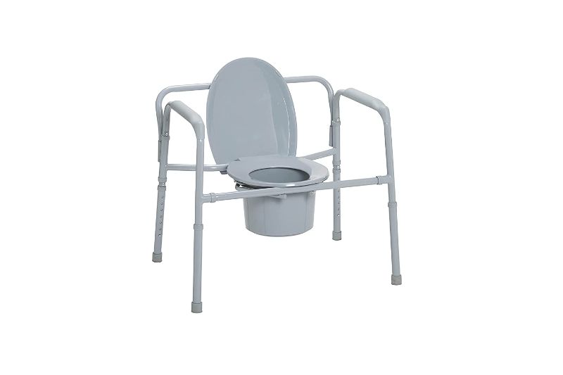 Photo 2 of Drive Medical - Heavy Duty Bariatric Folding Bedside Commode Seat