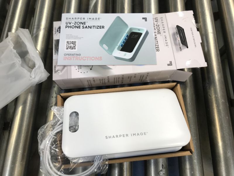 Photo 2 of UV Zone Phone Sanitizer by Sharper Image - Sanitize & Kill Bacteria on Smartphones, iPhone, Android, Air Pods, Credit Cards & More with UV Light
