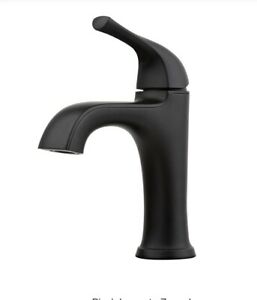 Photo 1 of Pfister Ladera Single Hole Single-Handle Bathroom Faucet in Matte Black
