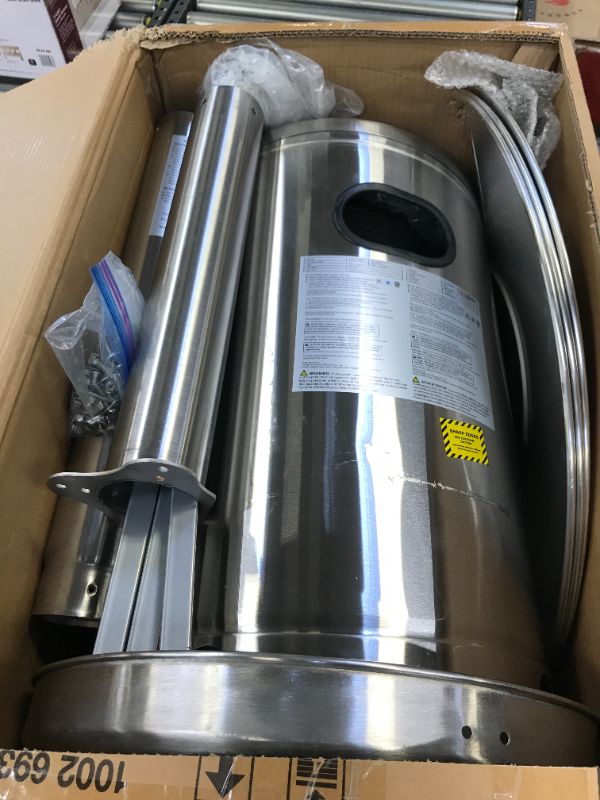 Photo 1 of Hampton Bay 48000 Btu Stainless Steel Patio Heater
