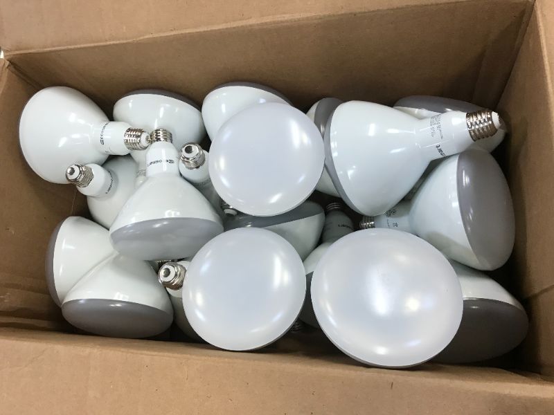 Photo 2 of PACK OF 25 85-Watt Equivalent BR40 Dimmable Title 20 LED Light Bulb with Selectable Color Temperature Plus DuoBright