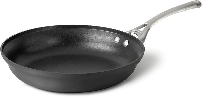 Photo 1 of Calphalon Contemporary Hard-Anodized Aluminum Nonstick Cookware, Omelette Pan, 12-inch, Black
