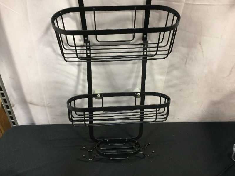 Photo 3 of Kadolina Hanging Shower Caddy Over Shower Rustproof Stainless Steel Black