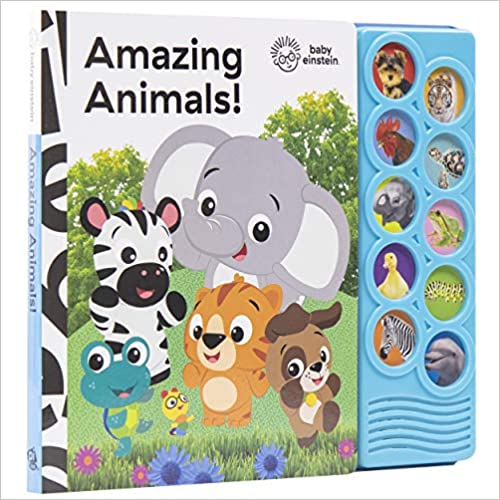 Photo 1 of Baby Einstein - Amazing Animals 10-Button Sound Book - PI Kids (Play-A-Sound) 