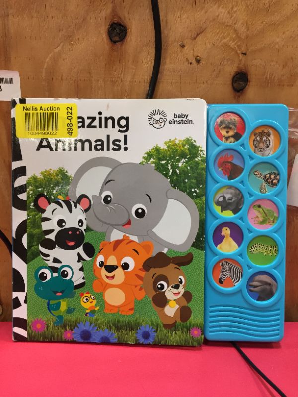 Photo 2 of Baby Einstein - Amazing Animals 10-Button Sound Book - PI Kids (Play-A-Sound) 