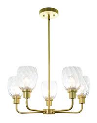 Photo 1 of xinbei lighting chandeliers brass chandelier 5 light pendant lights with glass for living room