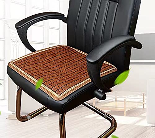 Photo 1 of 2 pack Mysummer Chair Seat Pad Car Seat Cushion, Breathable Car Interior Seat Cover Cushion Pad Bamboo Mat for Auto Supplies Office Chair (Dark Brown)
