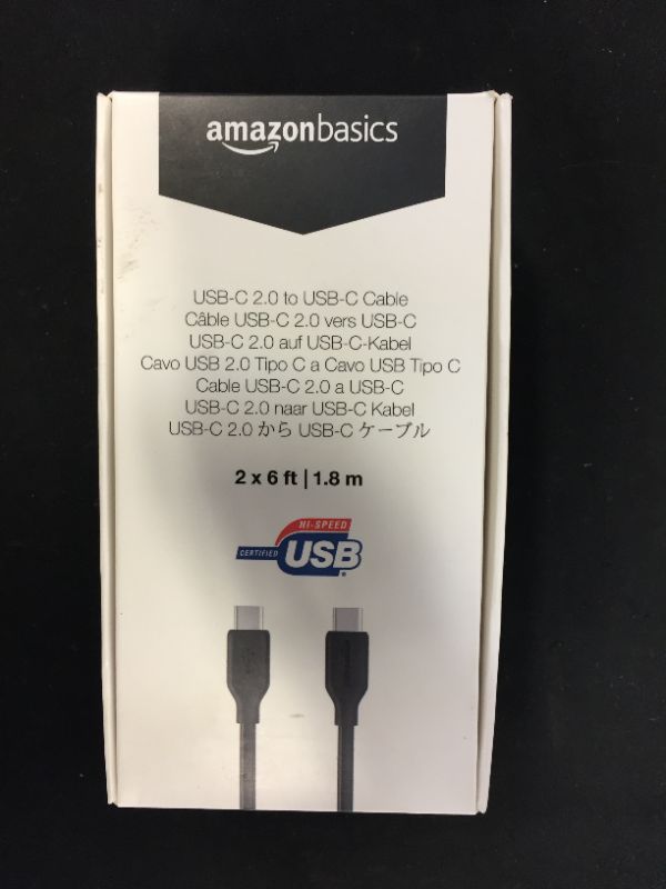 Photo 1 of USB  C cable 2 X 6 FT.