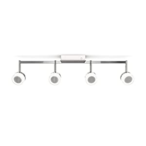 Photo 1 of used---Smartika HALO LED Integrated Smart Track-Light Fixture, Adjustable, 4 Lights, Chrome Finish, Works with Alexa
