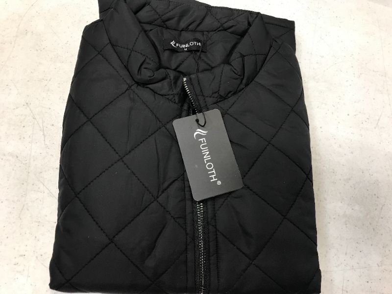 Photo 2 of Fuinloth Women's Quilted Vest, Stand Collar Lightweight Zip Padded Gilet  size M 