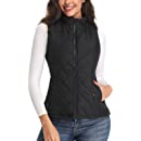 Photo 1 of Fuinloth Women's Quilted Vest, Stand Collar Lightweight Zip Padded Gilet  size M 