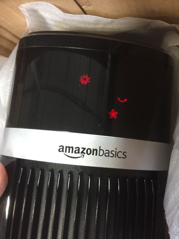 Photo 5 of Amazon Basics Oscillating 3 Speed Tower Fan with Remote