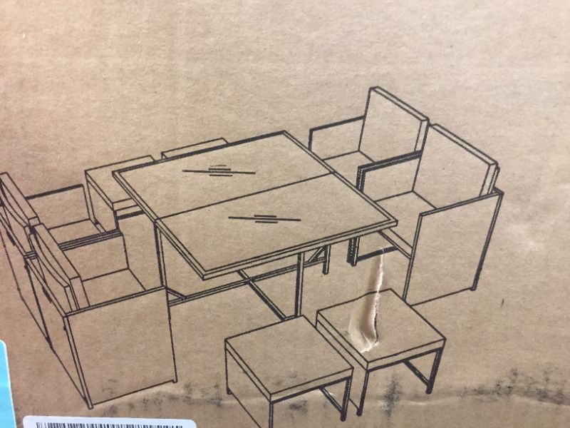 Photo 1 of box 2 of 3 Rattan Outdoor Patio Furniture Set