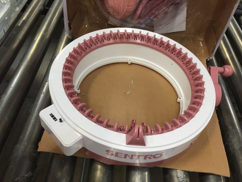 Photo 4 of 48 Needles Knitting Machine, Smart Weaving Loom Round Knitting Machines with Row Counter,DIY Knitting Board Rotating Double Loom for Adults and Kids