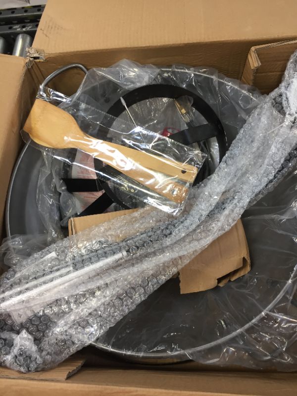 Photo 1 of King Kooker #24wc 24 inch Portable Propane Outdoor Cooker with 18 inch Steel Wok, Size: Black