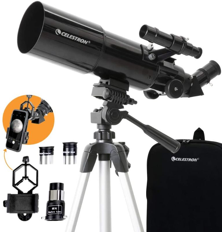 Photo 1 of Celestron Travel Scope 80 with Backpack and Smartphone Adapter