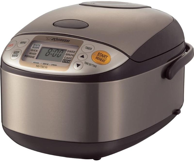 Photo 1 of Zojirushi - Micom 5.5-Cup Rice Cooker and Warmer - Stainless Brown
