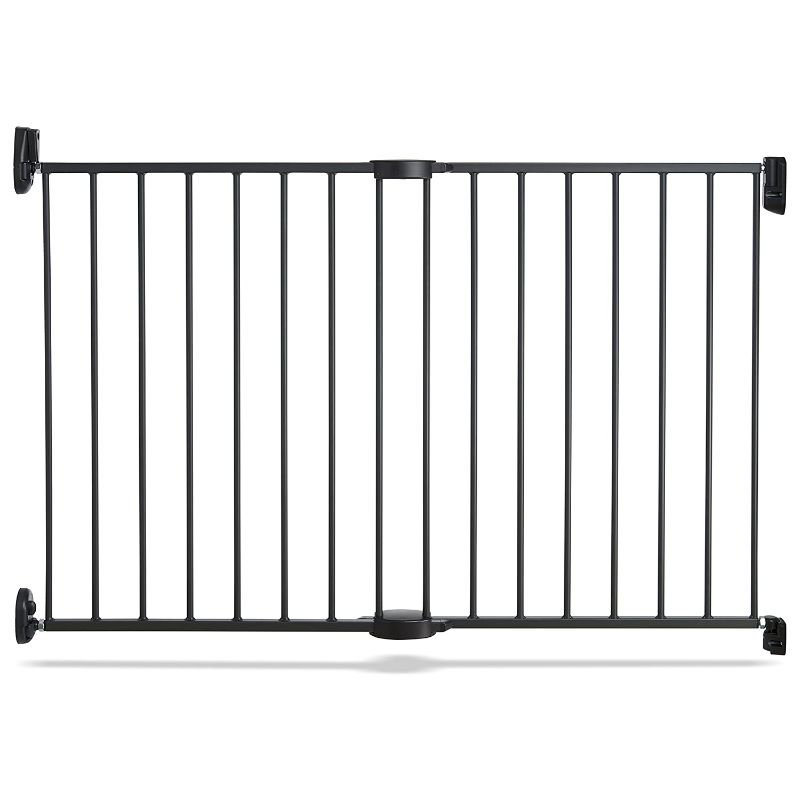 Photo 1 of Munchkin Push to Close Extending Wide Baby Gate, Dark Grey