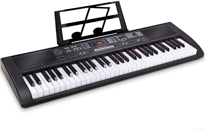 Photo 1 of Souidmy C140 Beginner Piano Keyboard, Full-size 61 Key Electric Keyboard with Bluetooth