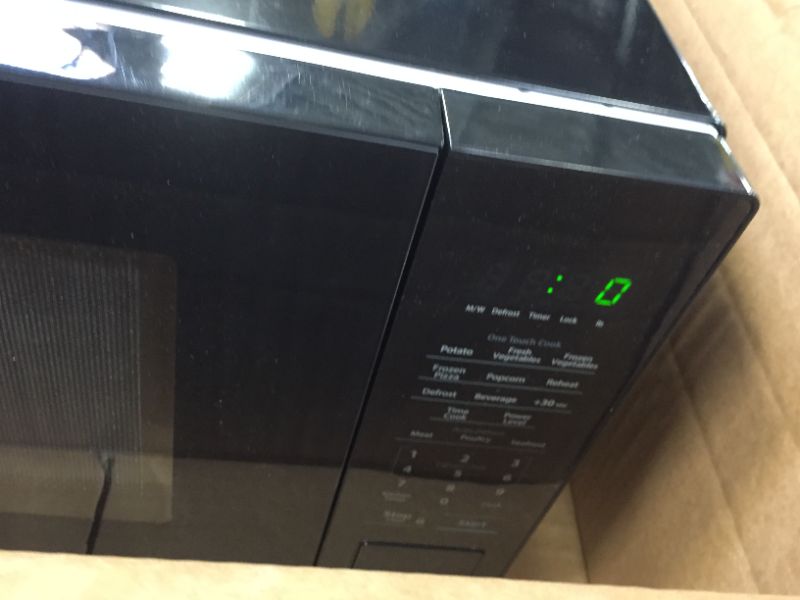 Photo 1 of SHARP Black Carousel 1.1 Cu. Ft. 1000W Countertop Microwave Oven (ISTA 6 Packaging), Cubic Foot, 1000 Watts