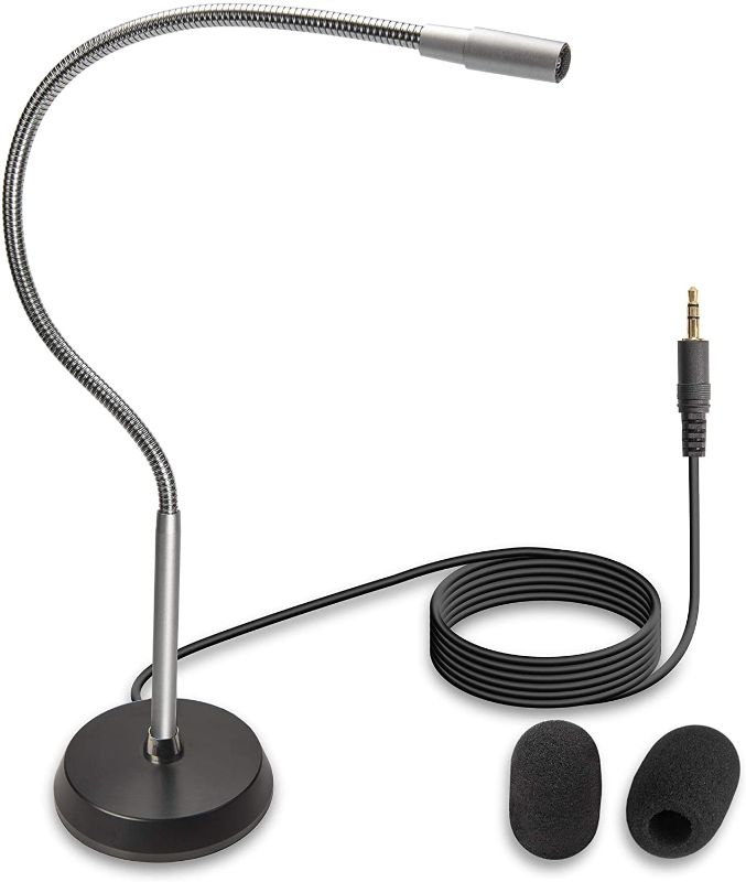 Photo 1 of ECS GN-M 3.5 mm 24 Inch Metal Adjustable Gooseneck Dictation Microphone