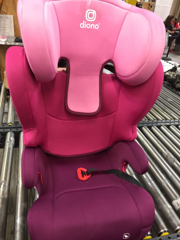 Photo 2 of Diono Cambria 2 Latch, 2-in-1 Belt Positioning Booster Seat, High-Back to Backless Booster XL Space & Room to Grow, 8 Years 1 Booster Seat, Pink