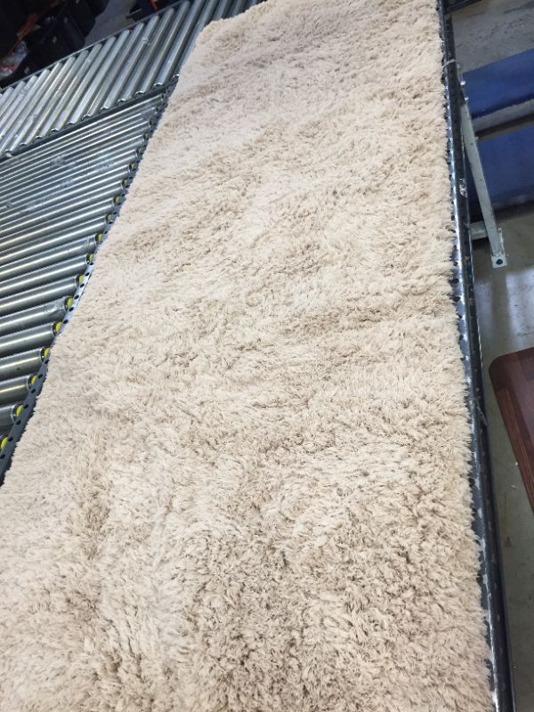 Photo 1 of 60in by 80in Area Shag Rug Beige