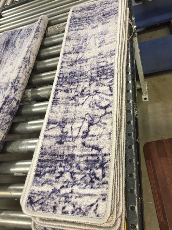 Photo 3 of Benissimo Stair Treads Carpet, Landing Latex Non Slip Stair Rugs, Cotton, Modern Printed