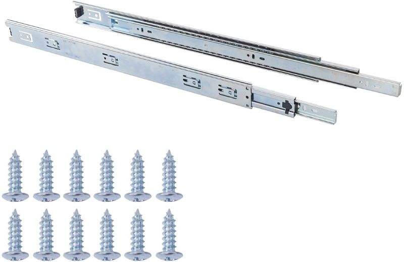 Photo 1 of Amazon Basics Ball Bearing Drawer Slides - 22-Inch, Steel, 5-Pack