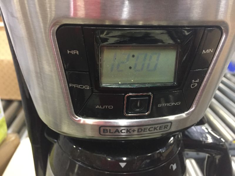 Photo 4 of BLACK+DECKER 12-Cup Thermal Coffeemaker, Black/Silver, CM2035B